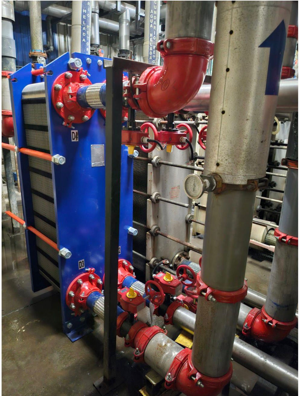 Conexión de equipos de enfriamiento industrial