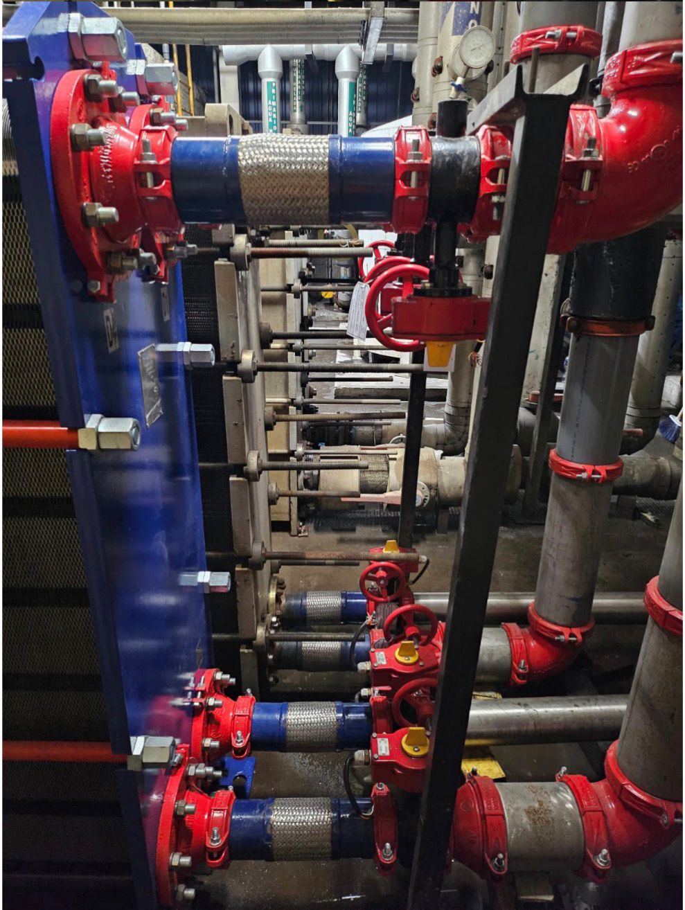 Conexión de equipos de bombeo industrial